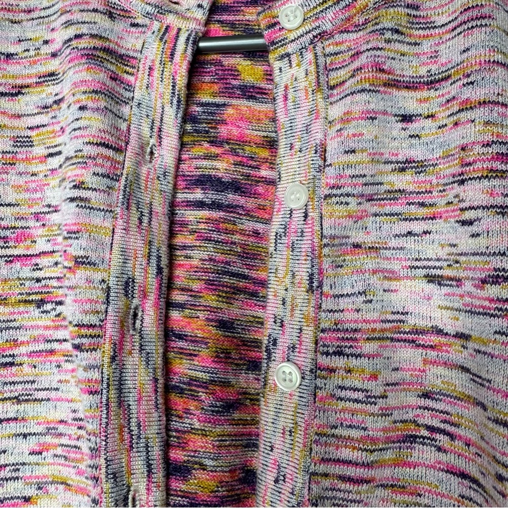 Greylin cardigan heathered rainbow 🌈 button up sweater pink soft stretchy BNWT - Picture 8 of 10